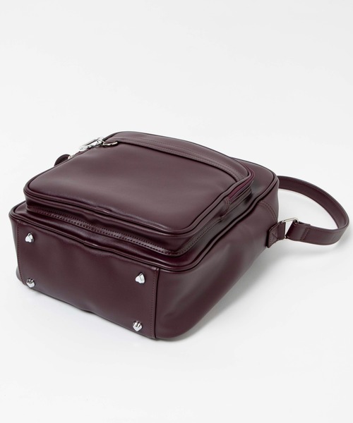 WEGO（ウィゴー）の「WEGO/PUスクールショルダーバッグ（ショルダーバッグ・レディース・ブラック/ワイン・FREE）」の9枚目の写真