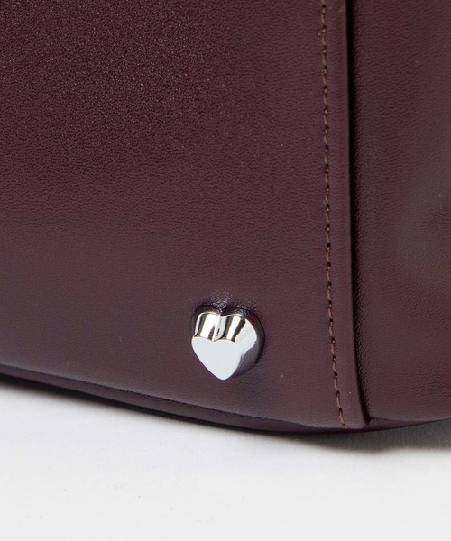 WEGO（ウィゴー）の「WEGO/PUスクールショルダーバッグ（ショルダーバッグ・レディース・ブラック/ワイン・FREE）」の10枚目の写真