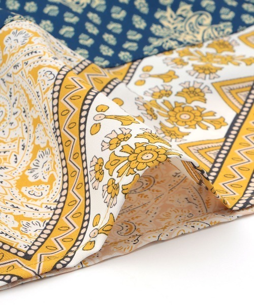 チチカカ（チチカカ）の「ブロックシフトフェイクラップスカート（スカート・レディース・ベージュ/ネイビー/オフホワイト・FREE）」の20枚目の写真