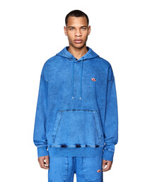 DIESEL | DIESEL SS22 メンズ パーカー オーバーサイズ スウェットデニム(パーカー)