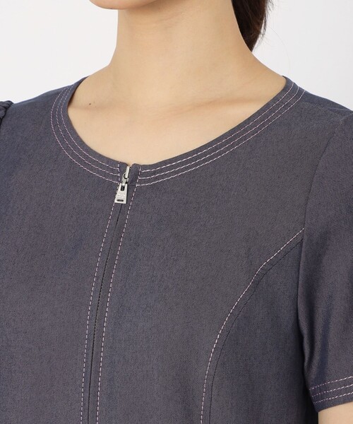 り*あ様 TO BE CHIC トゥービーシック ストレッチデニム ワンピース TO BE CHIC（トゥー ビー シック）の「ストレッチデニム