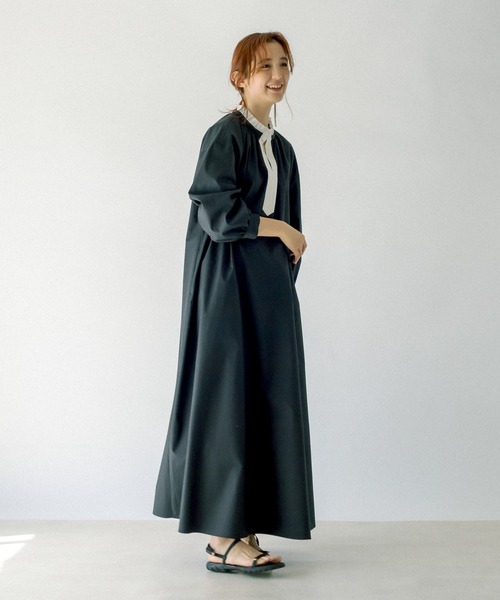 RIVE DROITE(リヴドロワ)の「神山まりあさんコラボ/バイカラーワンピース(ワンピース・レディース・ブラック/オフホワイト・40/38/36)」の22枚目の写真