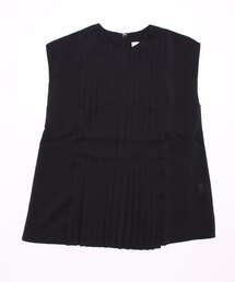 INED CLARO | リネンタッチノースリーブプリーツブラウス【セットアップ対応】(シャツ/ブラウス)