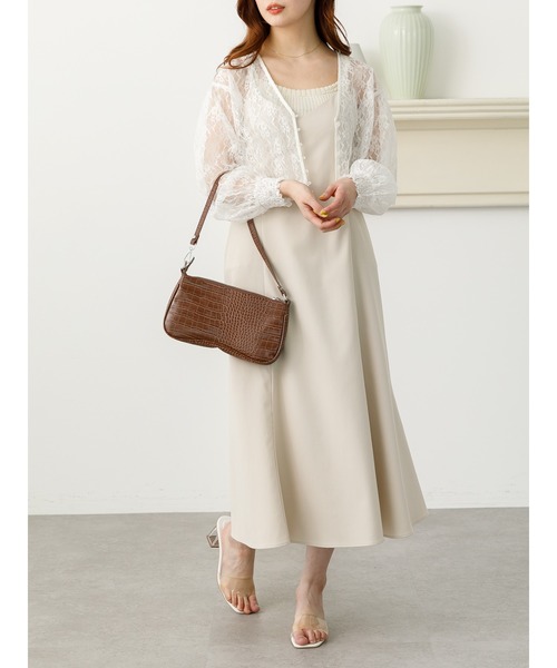 SLURR(スラ―)の「レースカーディガン(カーディガン/ボレロ・レディース・ブラック/アイボリー・FREE)」の4枚目の写真