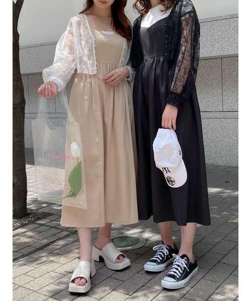 SLURR(スラ―)の「レースカーディガン(カーディガン/ボレロ・レディース・ブラック/アイボリー・FREE)」の10枚目の写真