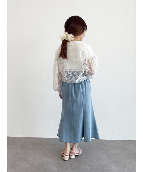 SLURR(スラ―)の「レースカーディガン(カーディガン/ボレロ・レディース・ブラック/アイボリー・FREE)」の14枚目の写真