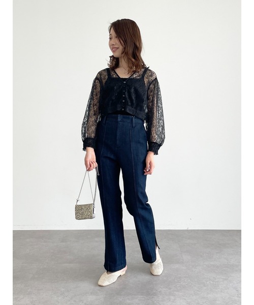 SLURR(スラ―)の「レースカーディガン(カーディガン/ボレロ・レディース・ブラック/アイボリー・FREE)」の16枚目の写真