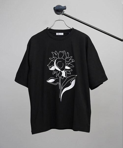 tk.TAKEO KIKUCHI(ティーケータケオキクチ)の「◆Line Plant Tシャツ(Tシャツ/カットソー・メンズ・ホワイト/ブラック/グレー・01/02/03)」の3枚目の写真