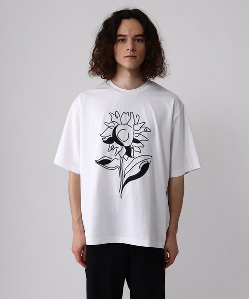 tk.TAKEO KIKUCHI(ティーケータケオキクチ)の「◆Line Plant Tシャツ(Tシャツ/カットソー・メンズ・ホワイト/ブラック/グレー・01/02/03)」の12枚目の写真