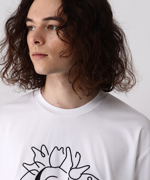 tk.TAKEO KIKUCHI(ティーケータケオキクチ)の「◆Line Plant Tシャツ(Tシャツ/カットソー・メンズ・ホワイト/ブラック/グレー・01/02/03)」の6枚目の写真