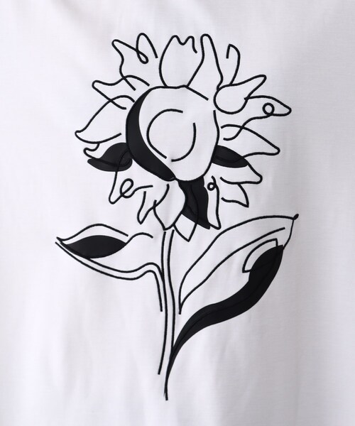 tk.TAKEO KIKUCHI(ティーケータケオキクチ)の「◆Line Plant Tシャツ(Tシャツ/カットソー・メンズ・ホワイト/ブラック/グレー・01/02/03)」の10枚目の写真