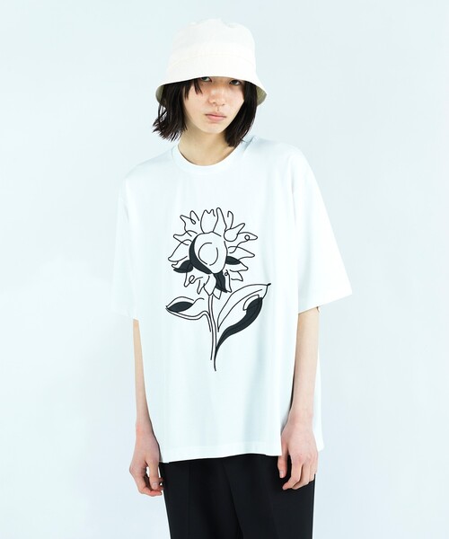 tk.TAKEO KIKUCHI(ティーケータケオキクチ)の「◆Line Plant Tシャツ(Tシャツ/カットソー・メンズ・ホワイト/ブラック/グレー・01/02/03)」の15枚目の写真