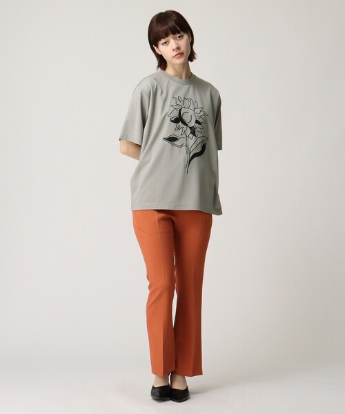 tk.TAKEO KIKUCHI(ティーケータケオキクチ)の「◆Line Plant Tシャツ(Tシャツ/カットソー・メンズ・ホワイト/ブラック/グレー・01/02/03)」の19枚目の写真