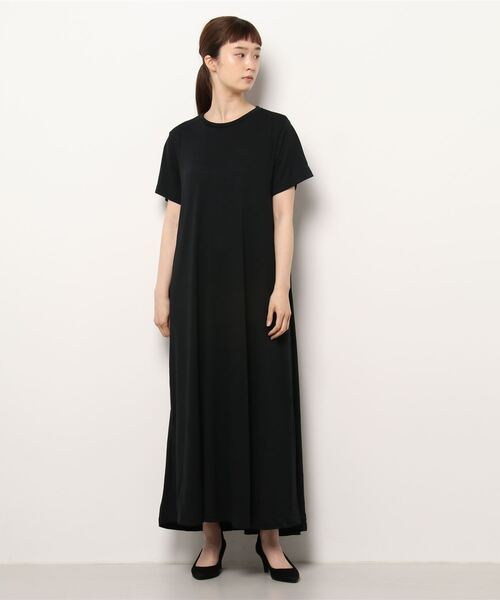 AMERICAN HOLIC（アメリカンホリック）の「サラッとマキシAラインカットワンピース（ワンピース・レディース・ブラウン/ブラック/チャコールグレー/グリーン/ライトグリーン/グレイッシュベージュ・M/L）」の7枚目の写真