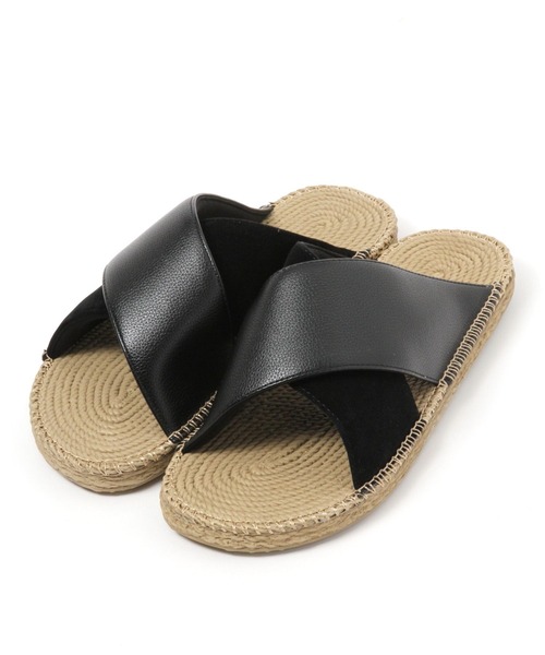 GLOBAL WORK（グローバルワーク）の「エアかるリラックスクロスエスパ/257021（サンダル・メンズ・ホワイト/ブラック・MEDIUM/LARGE）」の5枚目の写真