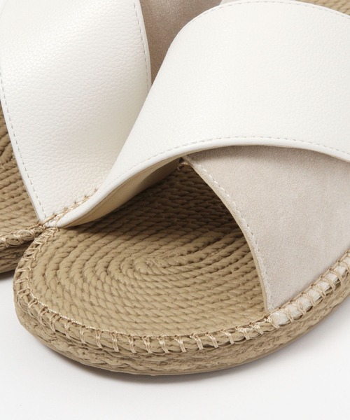 GLOBAL WORK（グローバルワーク）の「エアかるリラックスクロスエスパ/257021（サンダル・メンズ・ホワイト/ブラック・MEDIUM/LARGE）」の10枚目の写真