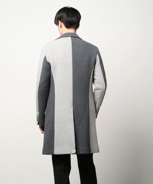 1 piu 1 uguale 3(ウノピゥウノウグァーレトレ)の「CRAZY CHESTER COAT(チェスターコート・メンズ・グレー系その他/ベージュ系その他・Ⅲ/Ⅳ/Ⅵ/Ⅴ/Ⅶ)」の9枚目の写真