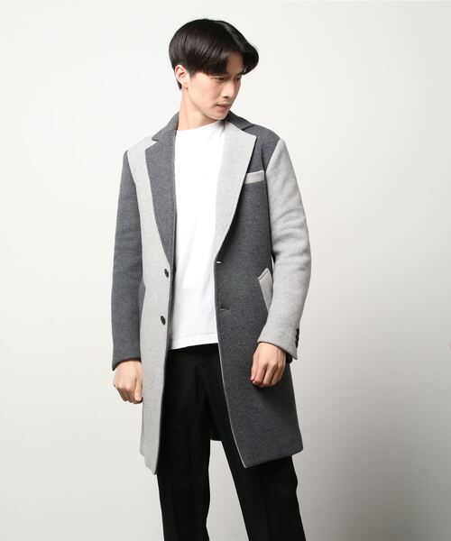 1 piu 1 uguale 3(ウノピゥウノウグァーレトレ)の「CRAZY CHESTER COAT(チェスターコート・メンズ・グレー系その他/ベージュ系その他・Ⅲ/Ⅳ/Ⅵ/Ⅴ/Ⅶ)」の20枚目の写真