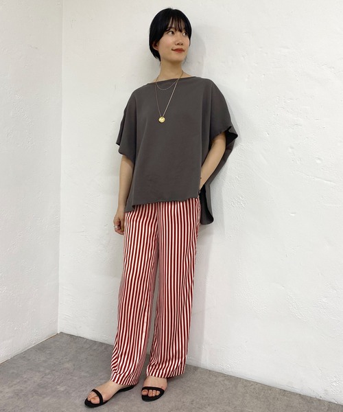 SHENERY（シーナリー）の「フレンチスリーブスウェットプルオーバー（スウェット・レディース・オフホワイト/グレー系その他/ベージュ・FREE）」の17枚目の写真