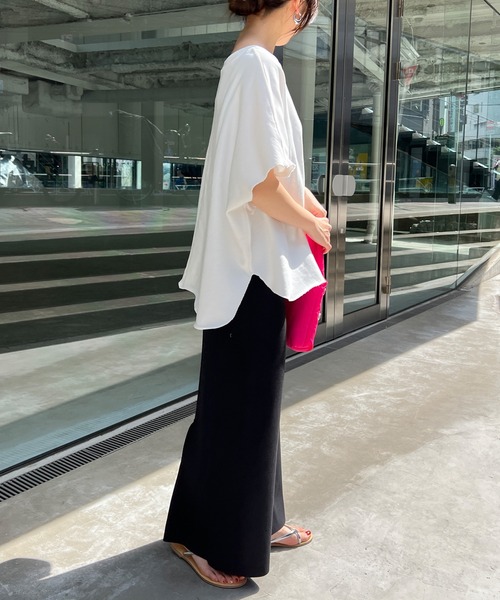 SHENERY（シーナリー）の「フレンチスリーブスウェットプルオーバー（スウェット・レディース・オフホワイト/グレー系その他/ベージュ・FREE）」の6枚目の写真