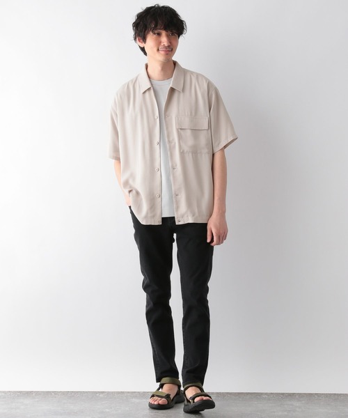 GLOBAL WORK(グローバルワーク)の「ジョーゼットワイドシャツ/271208(シャツ/ブラウス・メンズ・チャコールグレー/グレー/スカイブルー/ネイビー・LARGE/MEDIUM/SMALL)」の5枚目の写真