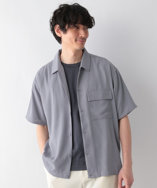 GLOBAL WORK(グローバルワーク)の「ジョーゼットワイドシャツ/271208(シャツ/ブラウス・メンズ・チャコールグレー/グレー/スカイブルー/ネイビー・LARGE/MEDIUM/SMALL)」の12枚目の写真