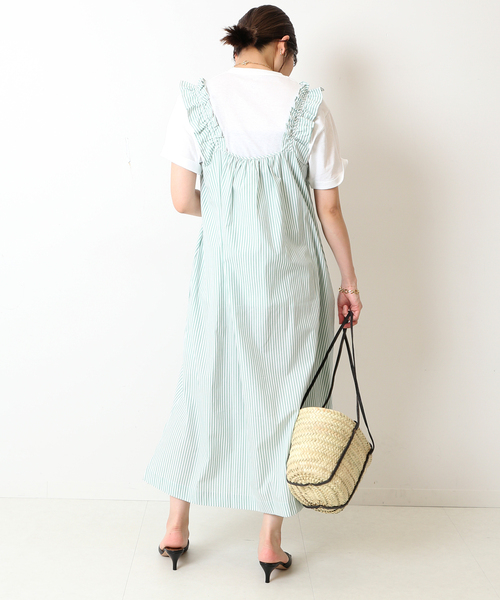 【美品】 JUST FEMALE ストライプキャミワンピース セール】【JUST FEMALE/ジャストフィーメイル 】ストライプ