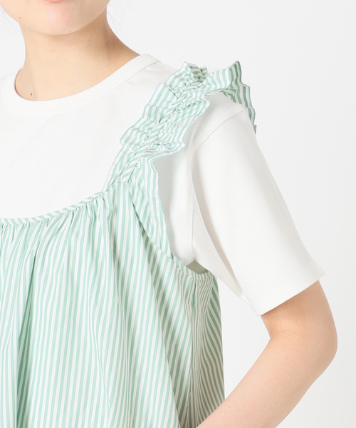 【美品】　JUST FEMALE ストライプキャミワンピース セール】【JUST FEMALE/ジャストフィーメイル 】ストライプ
