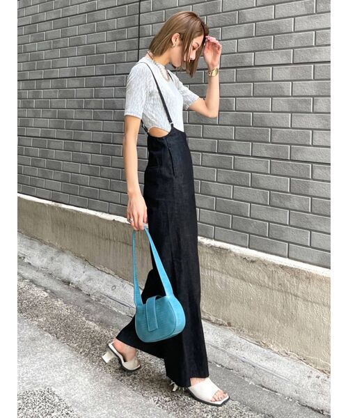 EMODA（エモダ）の「サイドオープンボディスーツ（Tシャツ/カットソー・レディース・グレー/ブラック/ホワイト・FREE）」の12枚目の写真