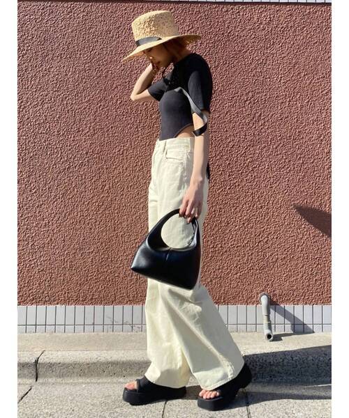 EMODA（エモダ）の「サイドオープンボディスーツ（Tシャツ/カットソー・レディース・グレー/ブラック/ホワイト・FREE）」の18枚目の写真