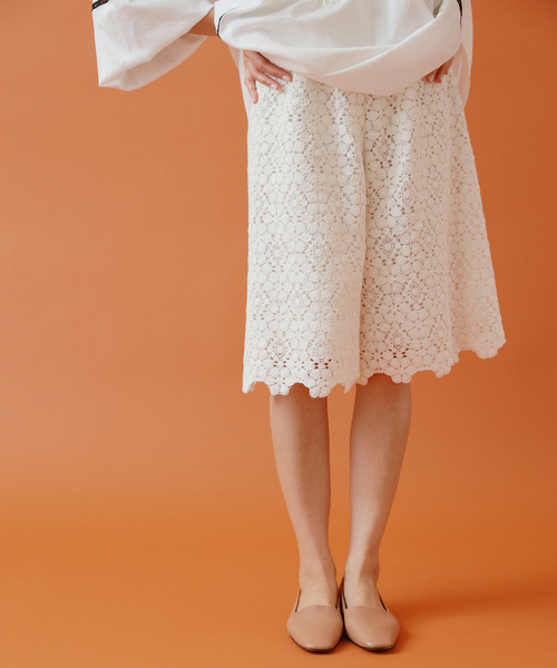 IENA イエナ　CARPENTIER コットンレースパンツ CARPENTIER コットンレースパンツ◇|IENA(イエナ)の通販