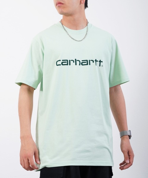 Carhartt WIP（カーハートダブリューアイピー）の「Carhartt WIP カーハート ワークインプログレス スクリプト 半袖Tシャツ（Tシャツ/カットソー・メンズ・ベージュ/ミント/ホワイト/ブラック・M/L/XL）」の4枚目の写真