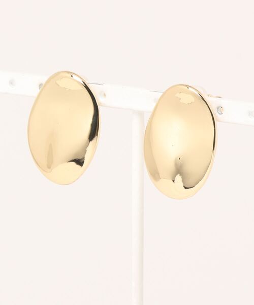 VIS（ビス）の「プレートニュアンスメタルイヤリング（イヤリング・レディース・シルバー/ゴールド・FREE）」の9枚目の写真