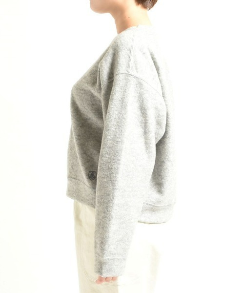 ORCIVAL（オーシバル）の「ORCIVAL/オーシバル　ウールジャージークルーネック プルオーバー　WOOL JERSEY CREW NECK PULLOVER OR-C0160 WJS（ニット/セーター・レディース・ネイビー/グレー・1）」の4枚目の写真
