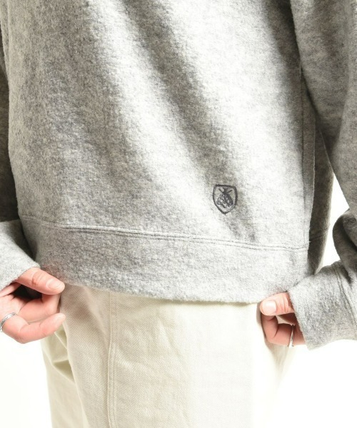 ORCIVAL（オーシバル）の「ORCIVAL/オーシバル　ウールジャージークルーネック プルオーバー　WOOL JERSEY CREW NECK PULLOVER OR-C0160 WJS（ニット/セーター・レディース・ネイビー/グレー・1）」の6枚目の写真