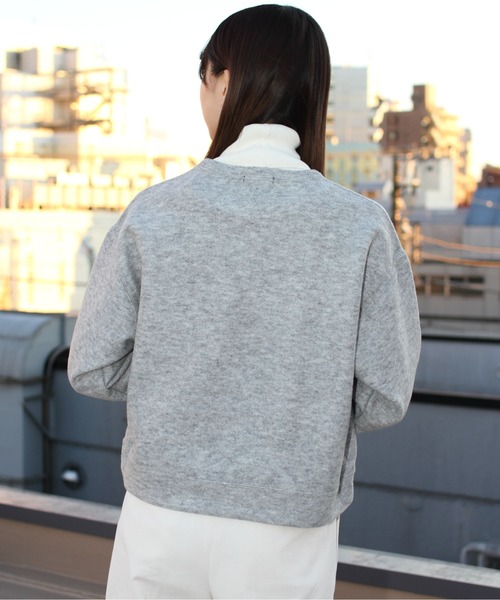 ORCIVAL（オーシバル）の「ORCIVAL/オーシバル　ウールジャージークルーネック プルオーバー　WOOL JERSEY CREW NECK PULLOVER OR-C0160 WJS（ニット/セーター・レディース・ネイビー/グレー・1）」の17枚目の写真