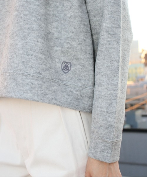 ORCIVAL（オーシバル）の「ORCIVAL/オーシバル　ウールジャージークルーネック プルオーバー　WOOL JERSEY CREW NECK PULLOVER OR-C0160 WJS（ニット/セーター・レディース・ネイビー/グレー・1）」の13枚目の写真