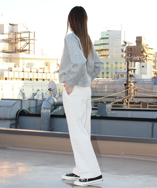 ORCIVAL（オーシバル）の「ORCIVAL/オーシバル　ウールジャージークルーネック プルオーバー　WOOL JERSEY CREW NECK PULLOVER OR-C0160 WJS（ニット/セーター・レディース・ネイビー/グレー・1）」の15枚目の写真