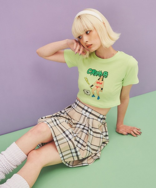 PUNYUS（プニュズ）の「イラストクロップドTシャツ（Tシャツ