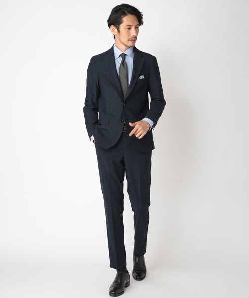 CROWDED CLOSET(クラウデッドクローゼット)の「【吸水速乾 】レギュラースナップボタンダウンシャツ(ビジネスシャツ・メンズ・ホワイト/ネイビー/サックスブルー・01/02/03/04)」の4枚目の写真