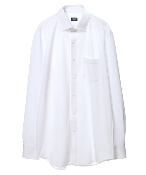 CROWDED CLOSET(クラウデッドクローゼット)の「【吸水速乾 】レギュラースナップボタンダウンシャツ(ビジネスシャツ・メンズ・ホワイト/ネイビー/サックスブルー・01/02/03/04)」の9枚目の写真