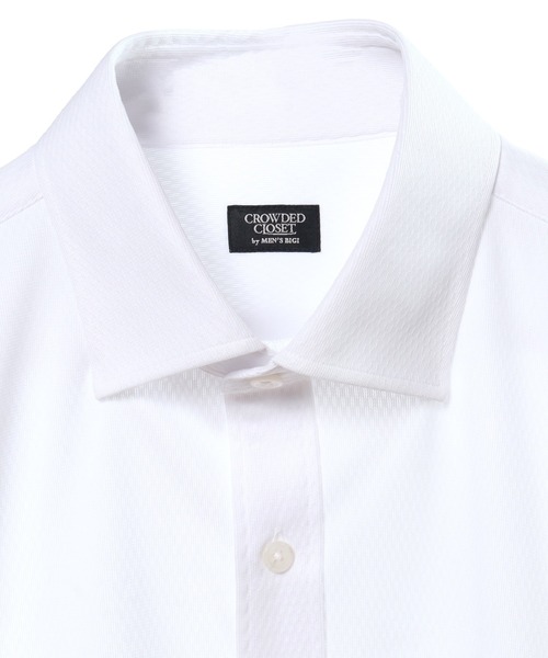 CROWDED CLOSET(クラウデッドクローゼット)の「【吸水速乾 】レギュラースナップボタンダウンシャツ(ビジネスシャツ・メンズ・ホワイト/ネイビー/サックスブルー・01/02/03/04)」の13枚目の写真