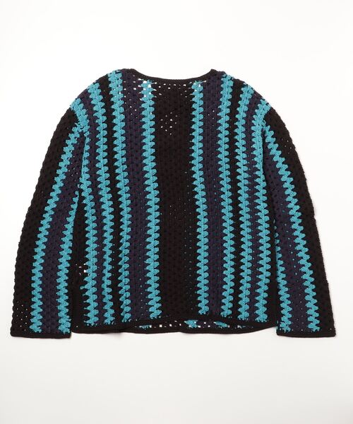 DISCOVERED（ディスカバード）の「CROCHET NEEDLE KNIT（パーカー・メンズ・ベージュ/ブラック・FREE）」の3枚目の写真