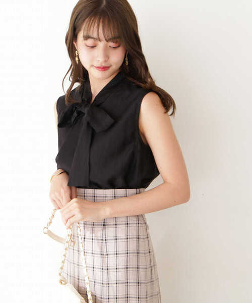 PROPORTION BODY DRESSING（プロポーションボディドレッシング）の「シアーリボンブラウス / 1212210500（シャツ/ブラウス・レディース・ブラック/ブラウン・FREE）」の15枚目の写真