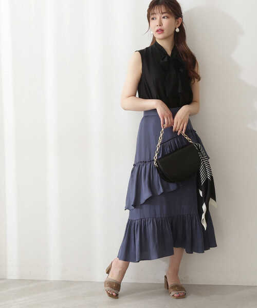 PROPORTION BODY DRESSING（プロポーションボディドレッシング）の「シアーリボンブラウス / 1212210500（シャツ/ブラウス・レディース・ブラック/ブラウン・FREE）」の19枚目の写真