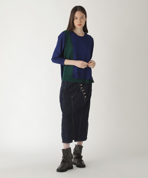 ZUCCa（ズッカ）の「ライトオンスデニム/スカート（デニムスカート・レディース・ブラック/ネイビー・S size/M size）」の14枚目の写真