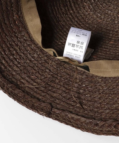 URBAN RESEARCH（アーバンリサーチ）の「ラフィアブリムハット（ハット・レディース・ブラック/ブラウン/ナチュラル・-）」の8枚目の写真
