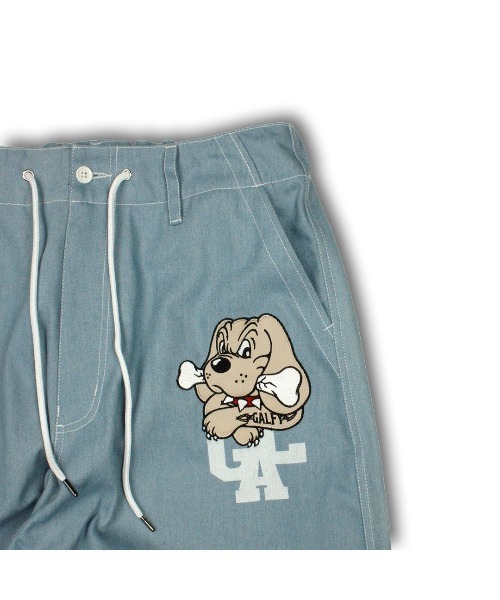 GALFY（ガルフィー）の「GALFYデニム犬パンツ（デニムパンツ・メンズ・インディゴブルー/サックスブルー・L/XL）」の5枚目の写真