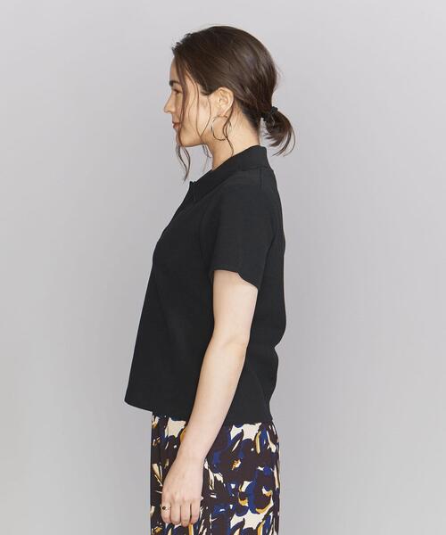 BEAUTY&YOUTH UNITED ARROWS(ビューティーアンドユースユナイテッドアローズ)の「コットン 畦 ポロシャツ -ウォッシャブル-(ポロシャツ・レディース・ブラック/その他1/その他2・FREE)」の9枚目の写真