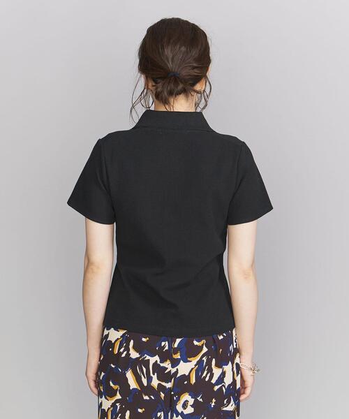 BEAUTY&YOUTH UNITED ARROWS(ビューティーアンドユースユナイテッドアローズ)の「コットン 畦 ポロシャツ -ウォッシャブル-(ポロシャツ・レディース・ブラック/その他1/その他2・FREE)」の6枚目の写真
